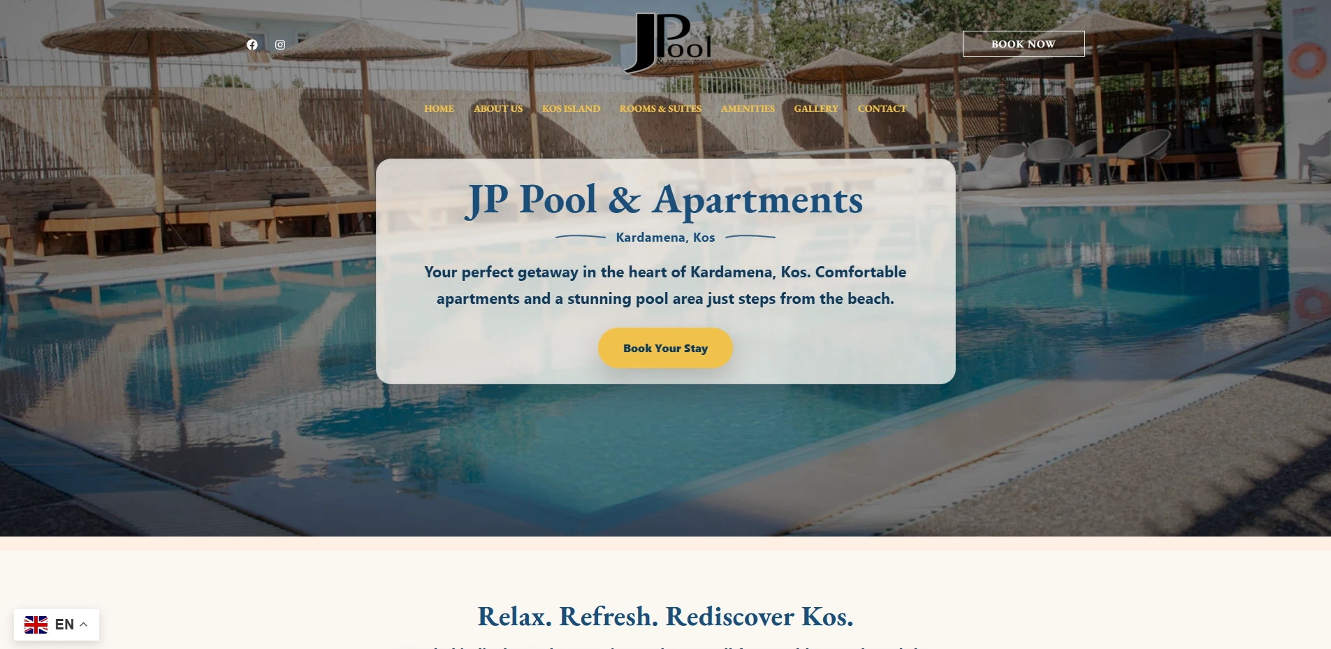 JP Pool & Apartments — Velectronics Software έργο