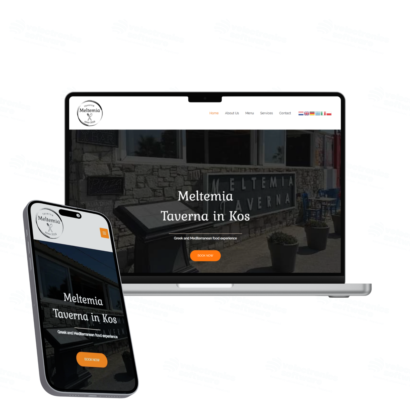 Παρουσίαση της ιστοσελίδας Meltemia Taverna Kos σε case study της Velectronics Software