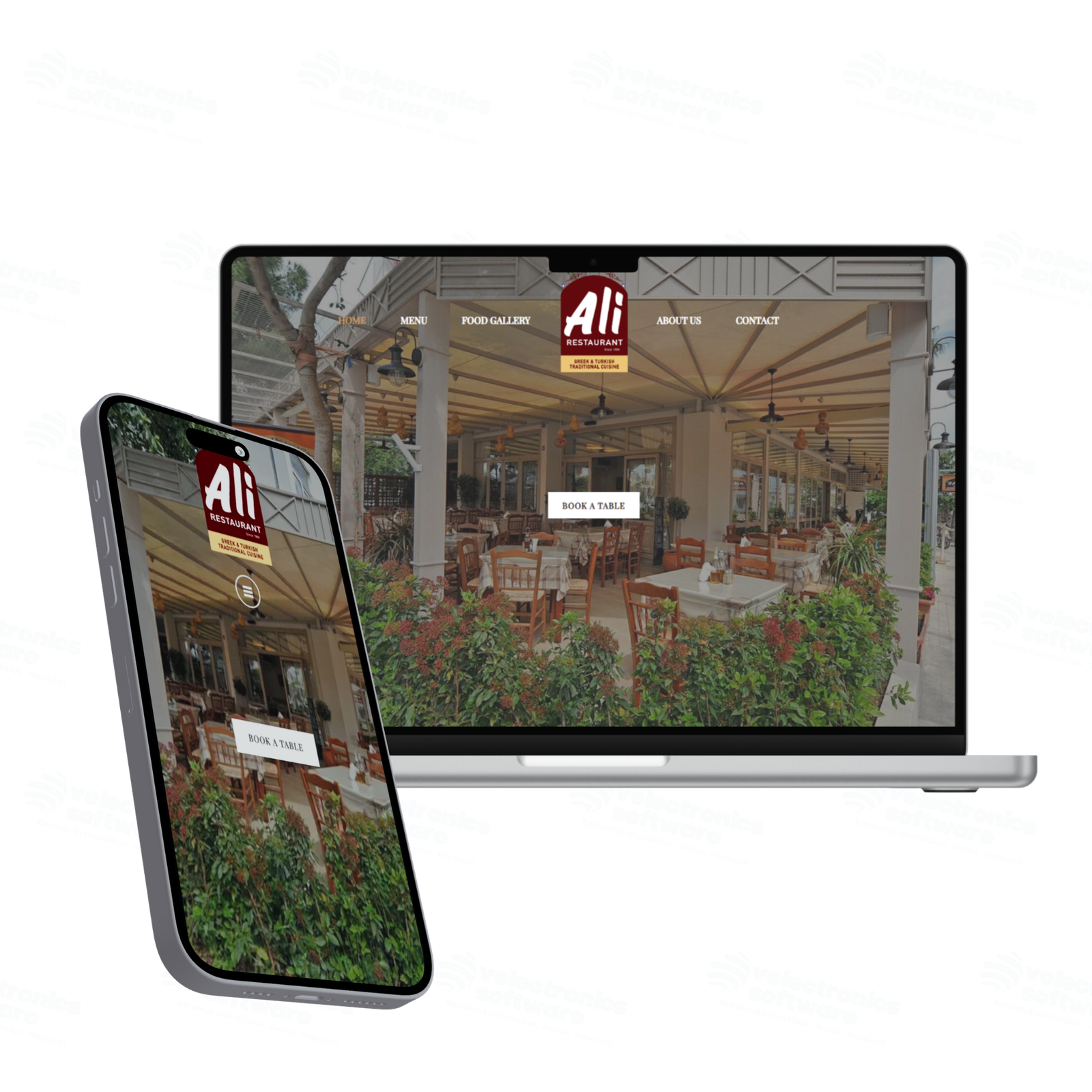Παρουσίαση της ιστοσελίδας Ali Restaurant Kos σε case study της Velectronics Software