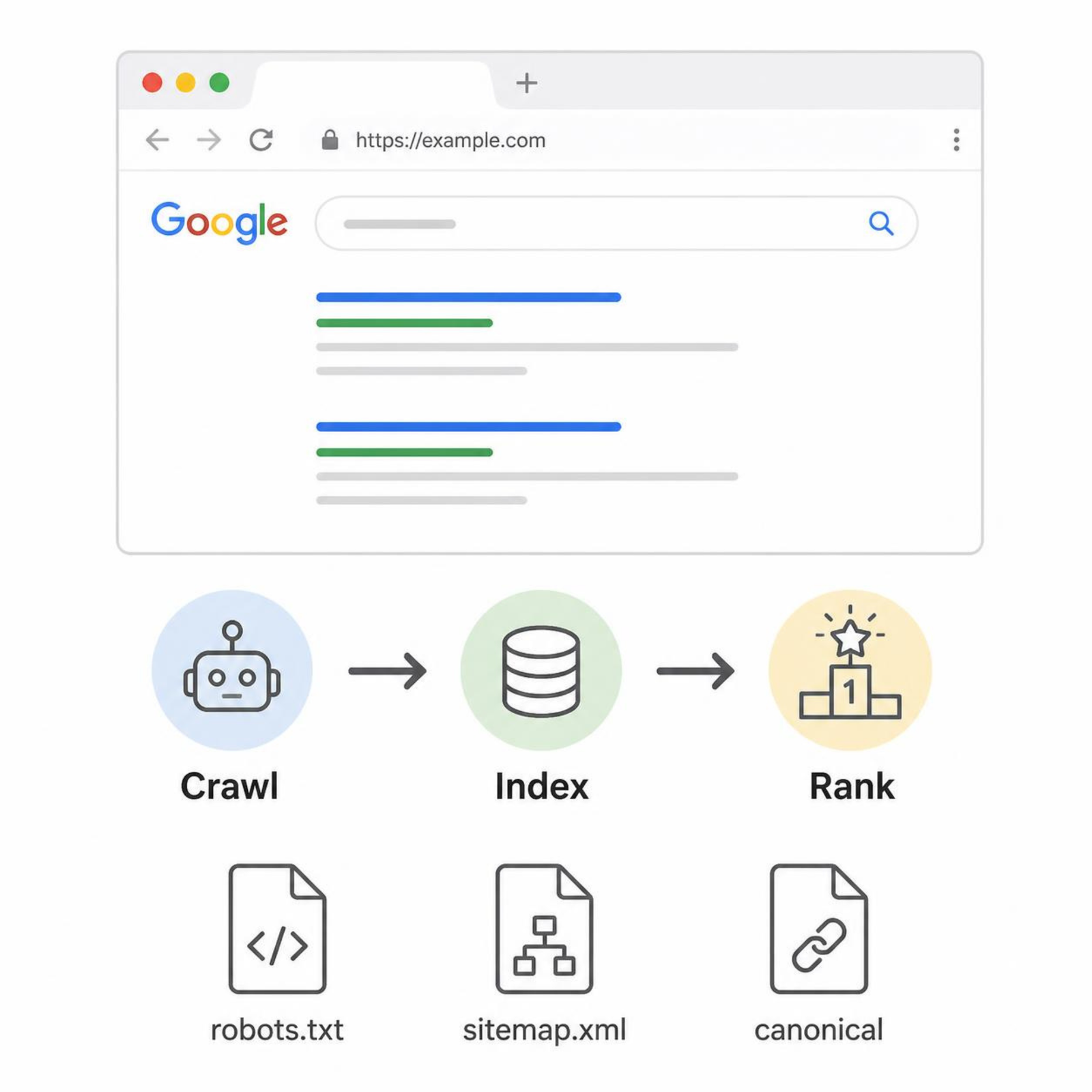 Technical SEO crawling και indexation για σωστή ευρετηρίαση ιστοσελίδας