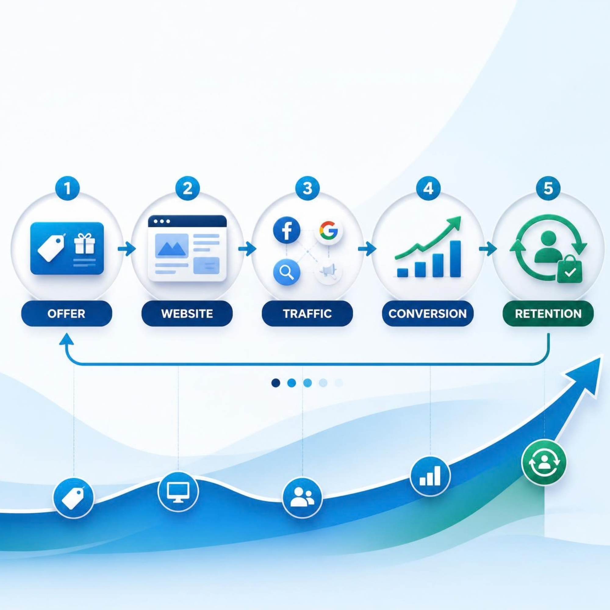 Growth system με Offer Website Traffic Conversion και Retention για αύξηση πωλήσεων