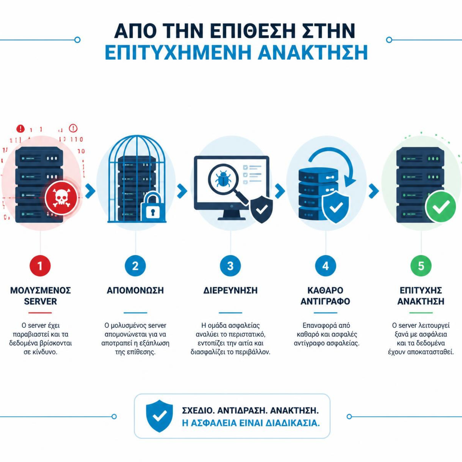 Incident response μετά από ransomware με απομόνωση διερεύνηση και ασφαλή ανάκτηση