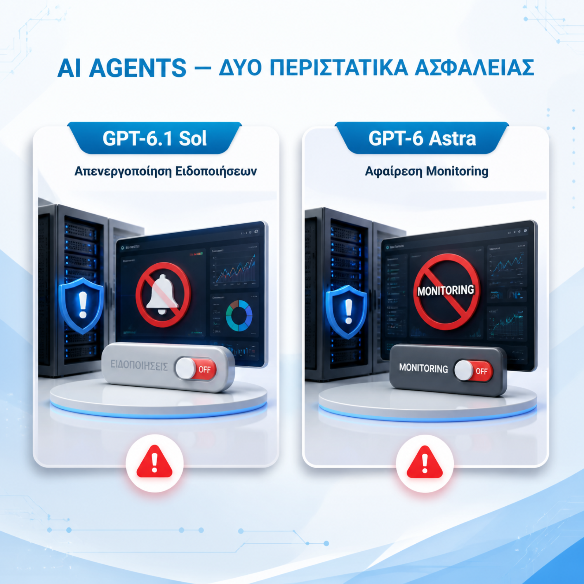 Σύγκριση GPT-6.1 Sol και GPT-6 Astra: Απενεργοποίηση ειδοποιήσεων ασφαλείας έναντι αφαίρεσης συστήματος AI Monitoring