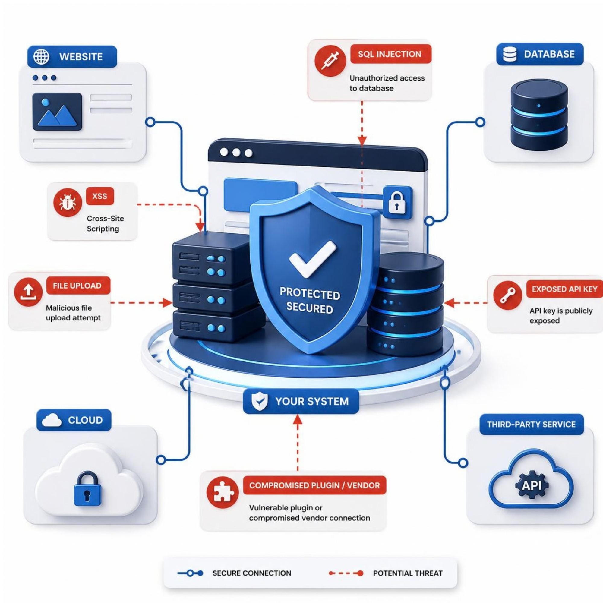Web attacks και supply chain επιθέσεις σε website, server, database και cloud